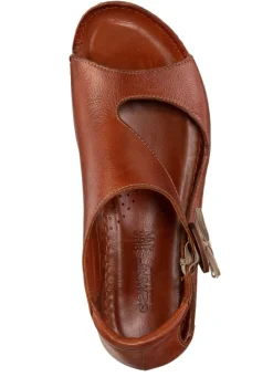Best Gemini Sandale aus teils schattiertem Rind-Nappaleder COGNAC