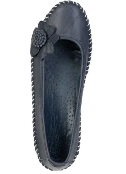Sale Gemini , schicke Damen-Ballerinas, Weite G, mit herausnehmbarem Fußbett MARINE