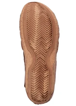 Hot Gemini , schicke Damen-Sandalen, Weite G, mit Gummizug COGNAC