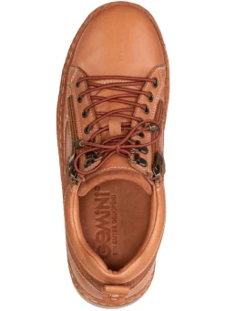 Hot Gemini , schicke Damen-Schnürschuhe, Weite G, mit herausnehmbarem Fußbett COGNAC