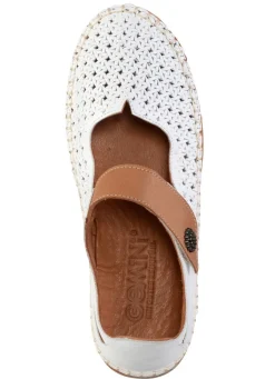 Hot Gemini Slipper aus Nappaleder WEISS-CAMEL