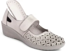 Sale Gemini Slipper aus weichem Rindleder KIESEL
