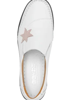 Best Gemini Slipper mit Leder-Applikation WEISS