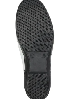 Best Gemini Slipper mit Leder-Applikation WEISS