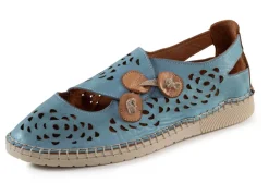 New Gemini Slipper mit luftigen Durchbrüchen JEANS-CAMEL