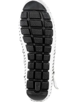 Hot Gemini , sommerliche Damen-Boots, Weite G, mit herausnehmbarem Fußbett WEISS-SCHWARZ