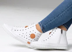Discount Gemini , sommerliche Damen-Boots, Weite G, mit herausnehmbarem Fußbett WEISS