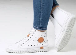 Discount Gemini , sommerliche Damen-Boots, Weite G, mit herausnehmbarem Fußbett WEISS