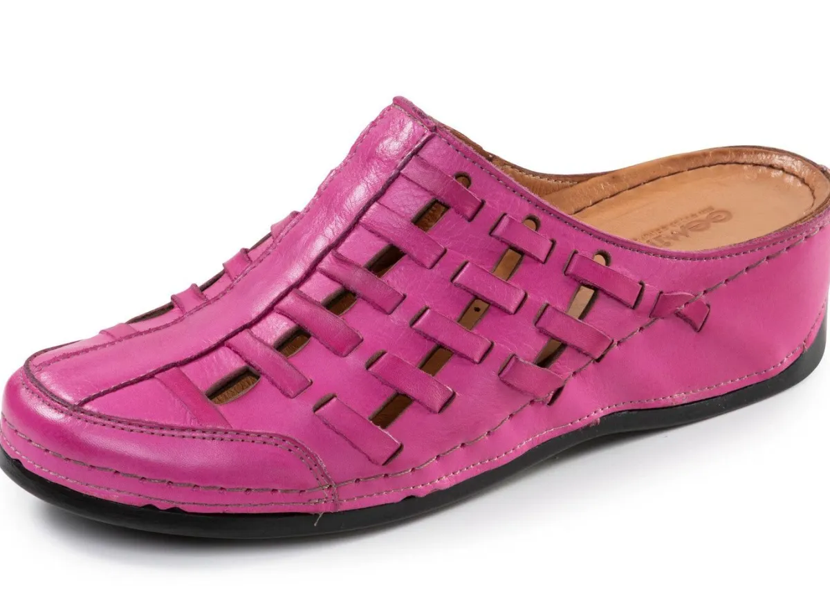 Gemini , sommerliche Damen-Clogs, Weite G, mit Gummizug PINK