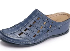 Hot Gemini , sommerliche Damen-Clogs, Weite G, mit Gummizug MARINE