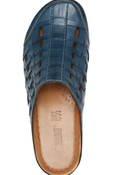 Hot Gemini , sommerliche Damen-Clogs, Weite G, mit Gummizug MARINE