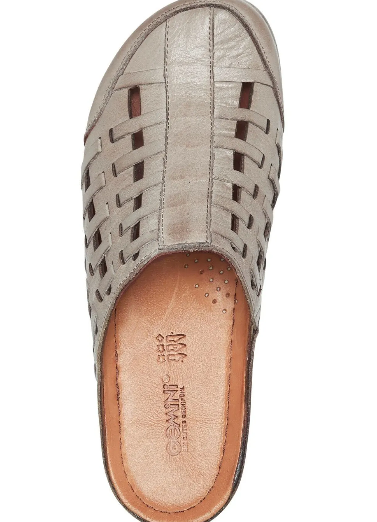 New Gemini , sommerliche Damen-Clogs, Weite G, mit Gummizug TAUPE