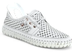Gemini , sommerliche Damen-Schnürschuhe, Weite G, mit herausnehmbarem Fußbett WEISS