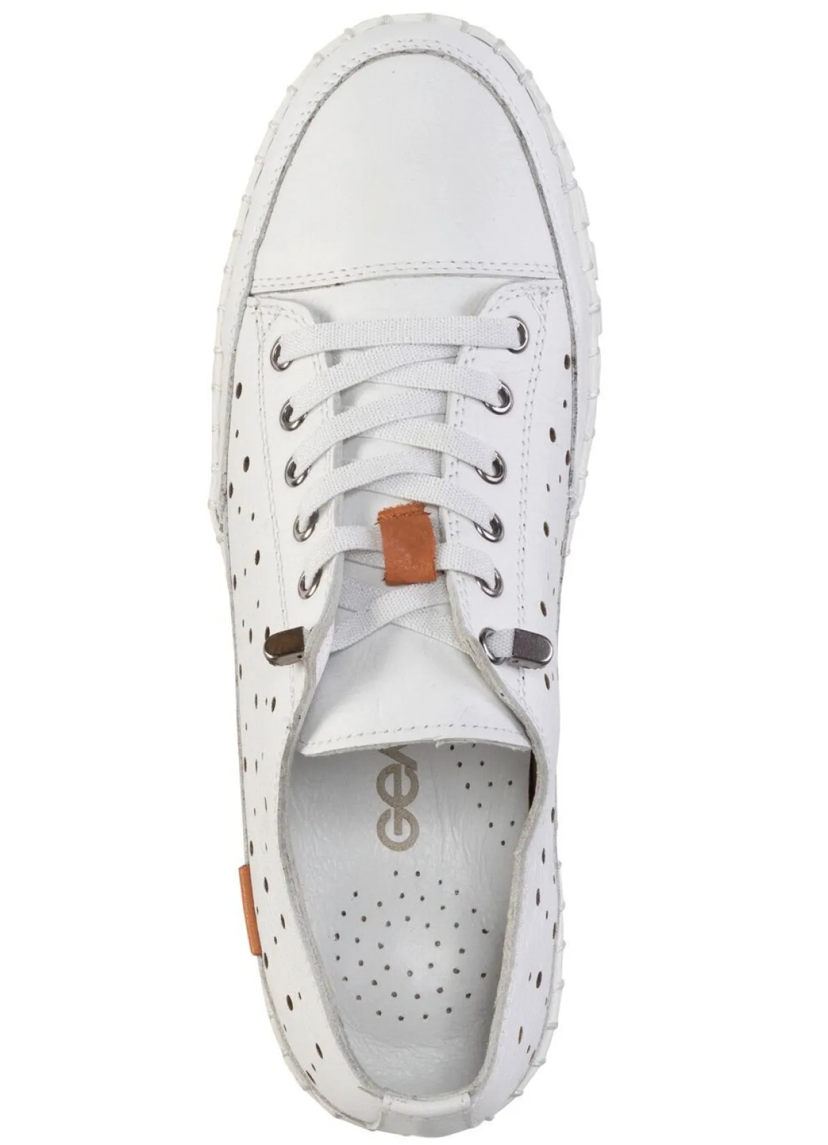 Discount Gemini , sommerliche Damen-Schnürschuhe, Weite G, mit herausnehmbarem Fußbett WEISS