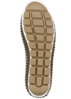 Sale Gemini , sommerliche Damen-Slipper, Weite G, mit herausnehmbarem Fußbett TAUPE-OLIV