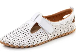 Best BADER Gemini, sommerliche Damen-Slipper, Weite G, mit herausnehmbarem Fußbett WEISS