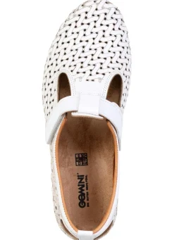 Best BADER Gemini, sommerliche Damen-Slipper, Weite G, mit herausnehmbarem Fußbett WEISS