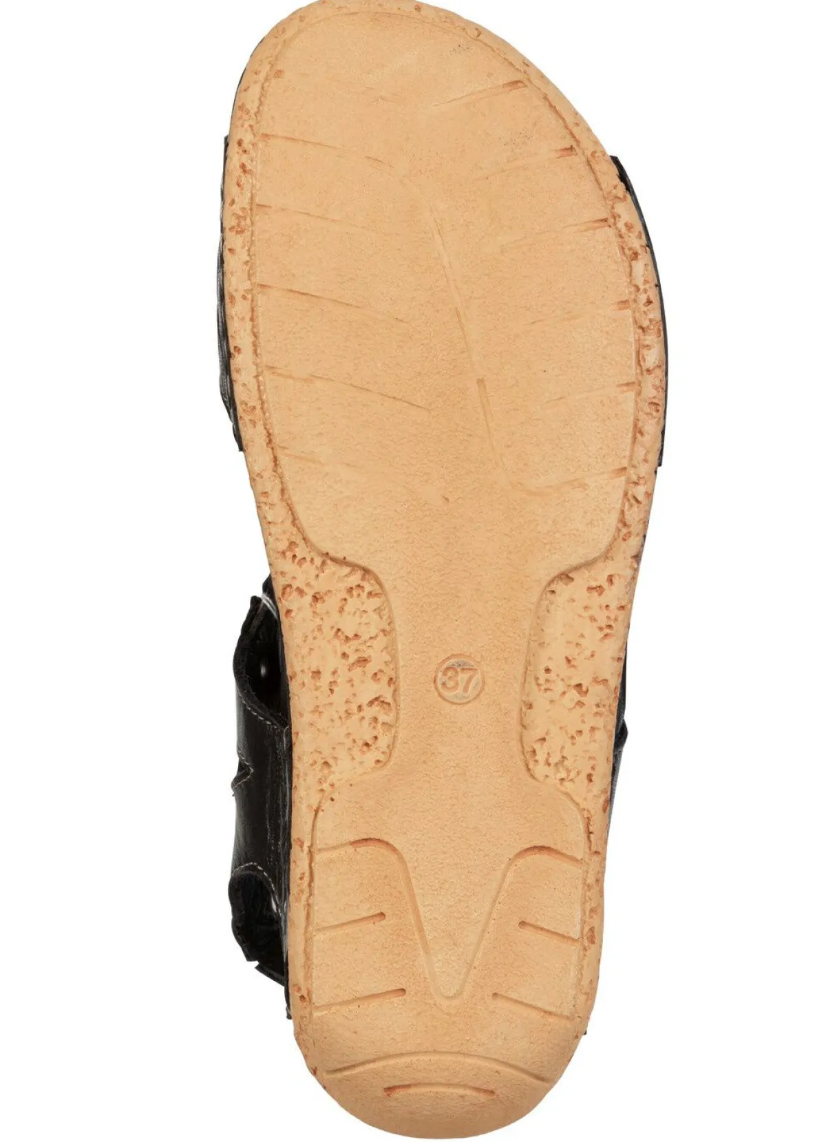 Clearance Gemini , sommerliche Damen-Sandalen, Weite G, aus Leder SCHWARZ