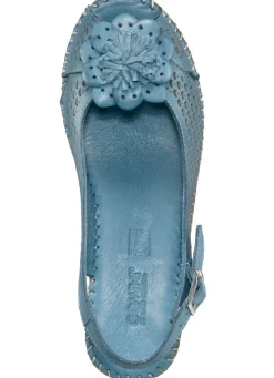 Clearance BADER Gemini, sommerliche Damen-Sandaletten, Weite G, mit Gummizug JEANS