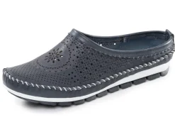 New Gemini , sommerlicher Damen-Sabot, Weite G, mit herausnehmbarem Fußbett MARINE
