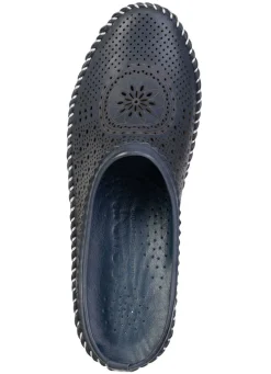 New Gemini , sommerlicher Damen-Sabot, Weite G, mit herausnehmbarem Fußbett MARINE