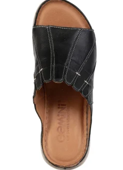 Clearance Gemini , stilvolle Damen-Pantoletten, Weite G, aus Leder SCHWARZ