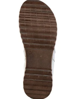 Sale Gemini , stilvolle Damen-Pantoletten, Weite G, aus Leder WEISS