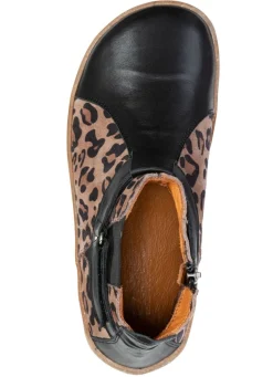 Sale Gemini , trendige Damen-Barfußschuhe, Weite G, mit herausnehmbarem Fußbett SCHWARZ-TAUPE