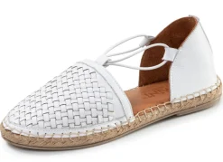 Gemini , trendige Damen-Slipper, Weite G, aus Leder WEISS