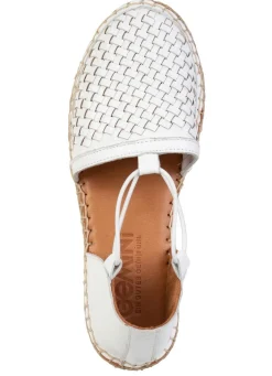 Gemini , trendige Damen-Slipper, Weite G, aus Leder WEISS