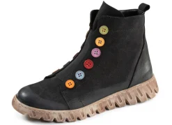 Best Gemini , trendige Damen-Stiefeletten, Winterschuhe, Weite G, mit herausnehmbarem Fußbett SCHWARZ