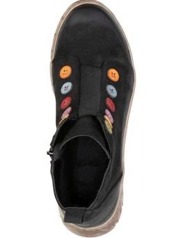 Best Gemini , trendige Damen-Stiefeletten, Winterschuhe, Weite G, mit herausnehmbarem Fußbett SCHWARZ