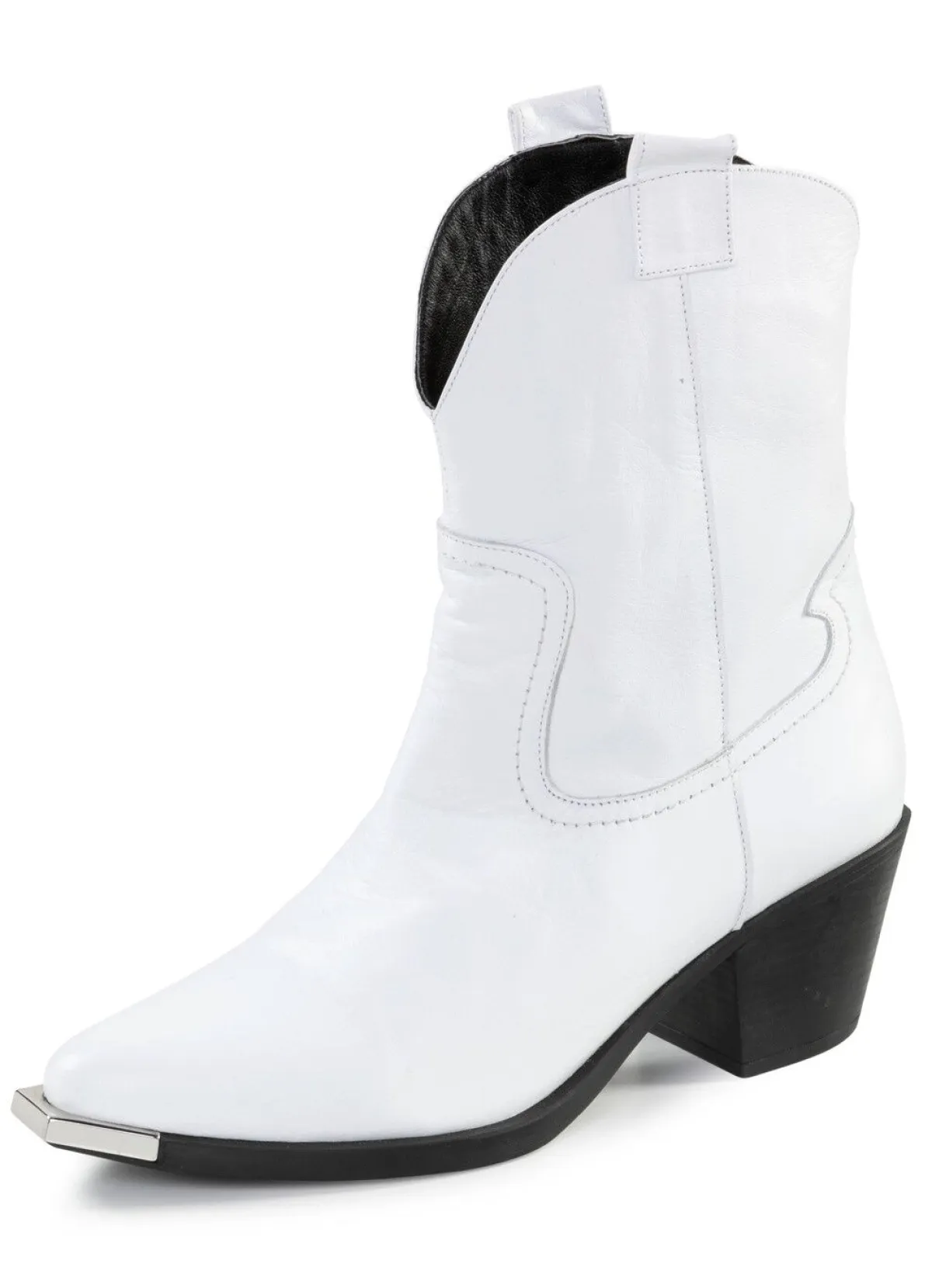 Best Gemini Western-Stiefel aus Rind-Nappaleder WEISS
