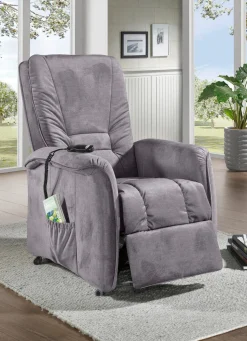 New BADER Gemütlicher TV-Sessel GRAU