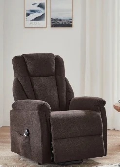 BADER Gemütlicher TV-Sessel mit Motor und Aufstehhilfe BRAUN