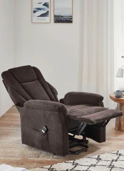 BADER Gemütlicher TV-Sessel mit Motor und Aufstehhilfe BRAUN