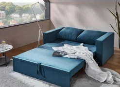 Best BADER Gemütliches Schlafsofa blau