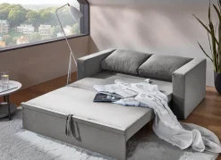 New BADER Gemütliches Schlafsofa grau