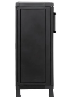 Outlet BADER Geräteschrank Garage mit Holzlamellen-Effekt SCHWARZ