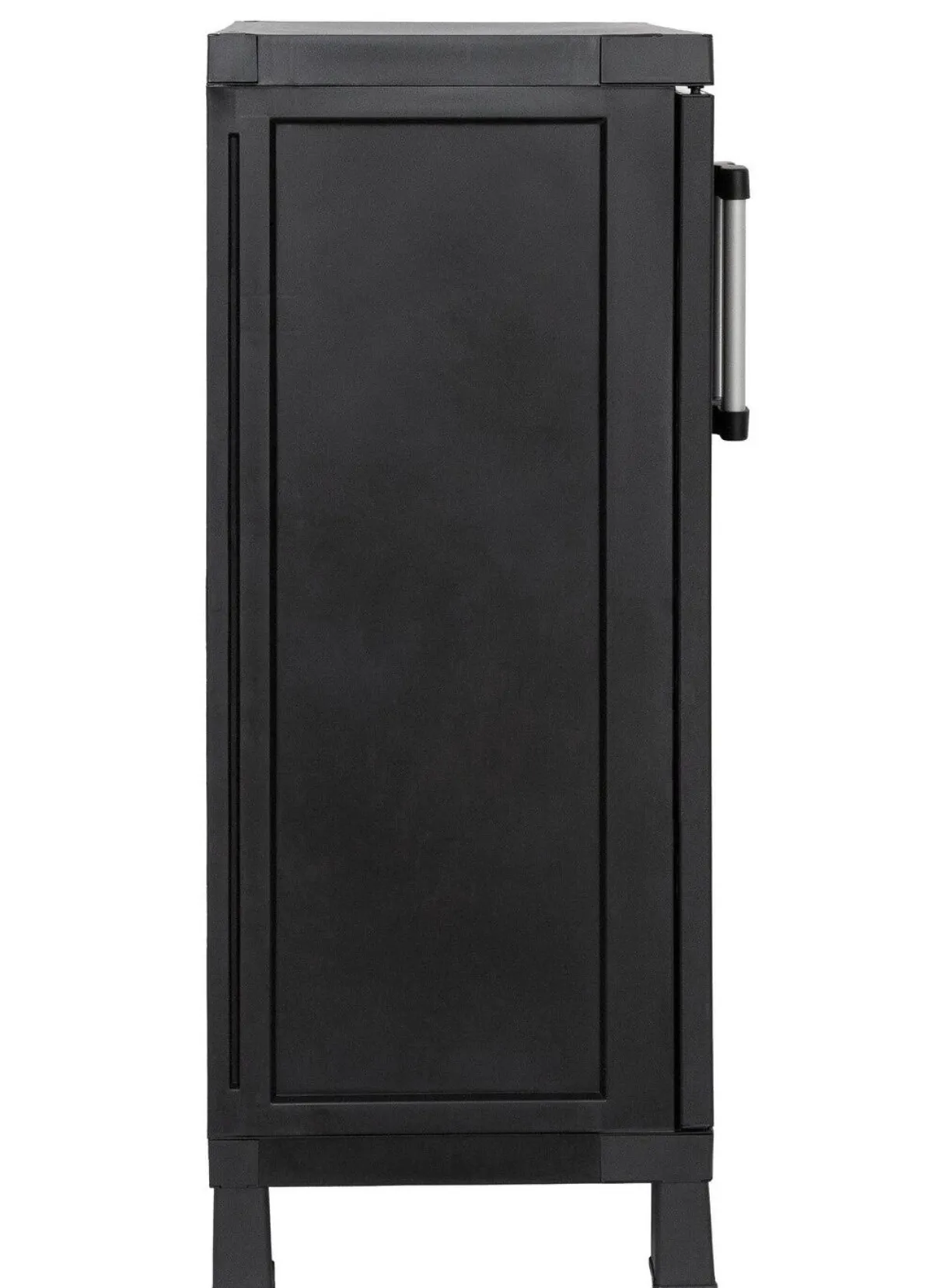 Outlet BADER Geräteschrank Garage mit Holzlamellen-Effekt SCHWARZ