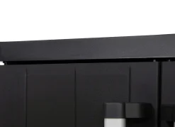 Outlet BADER Geräteschrank Garage mit Holzlamellen-Effekt SCHWARZ