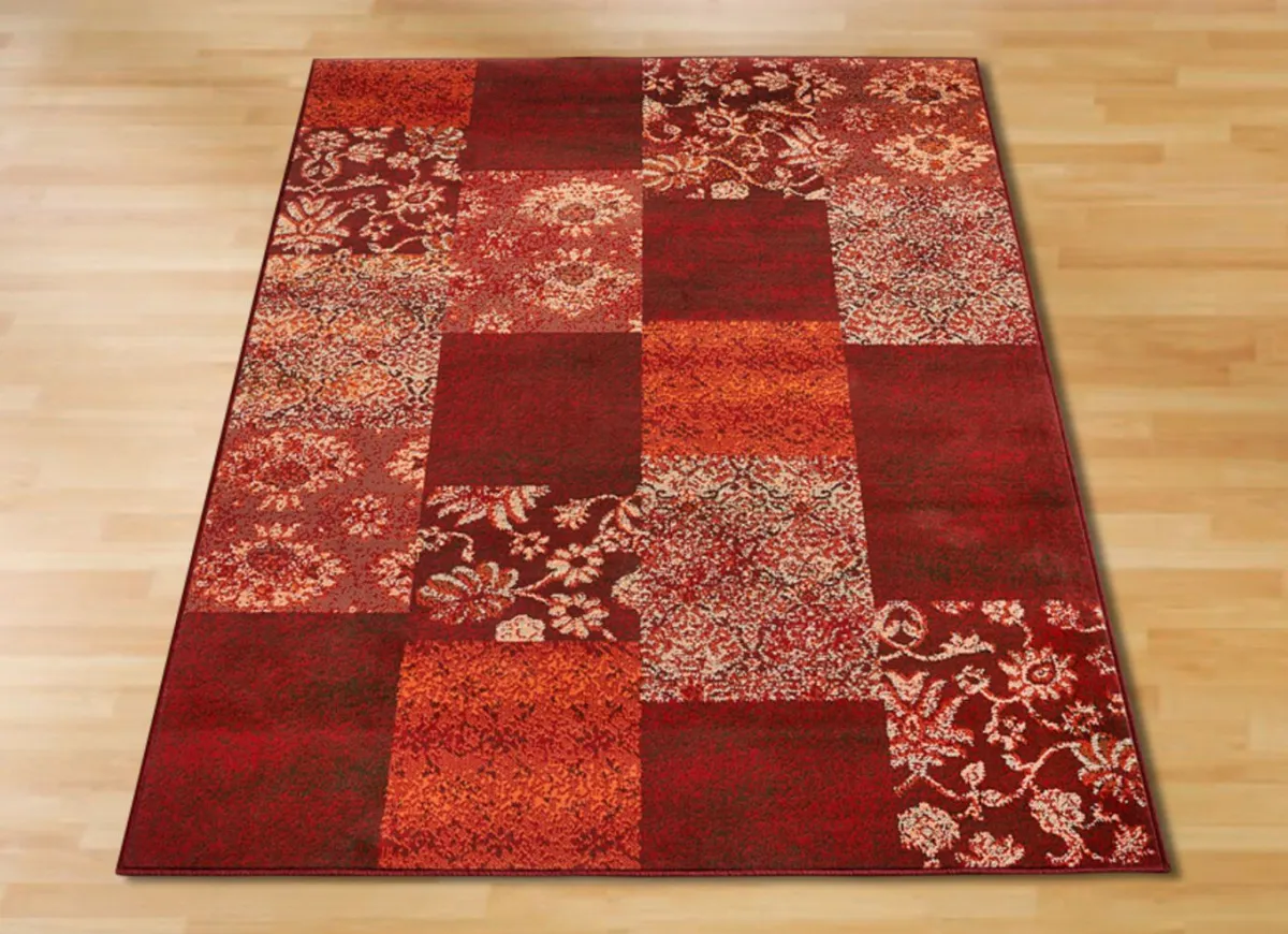 Best BADER Gewebte Brücken und Teppiche im Patchwork-Dessin TERRA