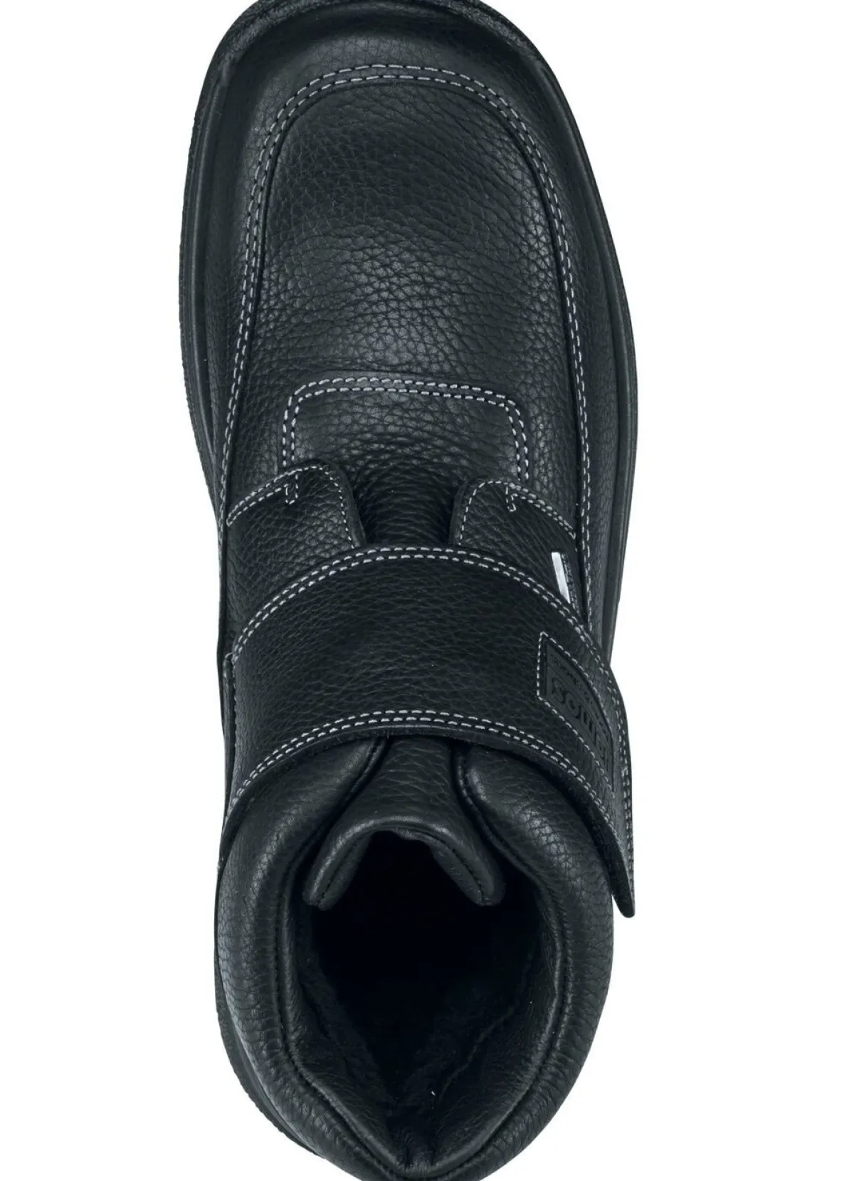 New GINO GALANTE , atmungsaktive Herren-Boots, Winterschuhe, mit Klettverschluss SCHWARZ