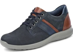 Sale GINO GALANTE , bequeme Herren-Schnürschuhe, Weite K, mit herausnehmbarem Fußbett MARINE-COGNAC