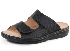 Discount GINO GALANTE , bequeme Herren-Pantoletten, Weite H, mit herausnehmbarem Fußbett SCHWARZ