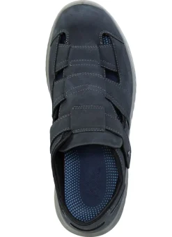 BADER GINO GALANTE, bequeme Herren-Slipper, Weite H, mit herausnehmbarem Fußbett MARINE