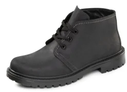 GINO GALANTE , gefütterte Herren-Boots, Winterschuhe, Weite H, mit Lammfell SCHWARZ