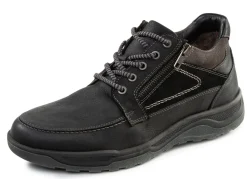 Hot BADER GINO GALANTE, gefütterte Herren-Boots, Winterschuhe, mit Lammfell SCHWARZ
