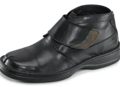 Hot GINO GALANTE , gefütterte Herren-Boots, Winterschuhe, Weite K, mit herausnehmbarem Fußbett SCHWARZ-GRAU