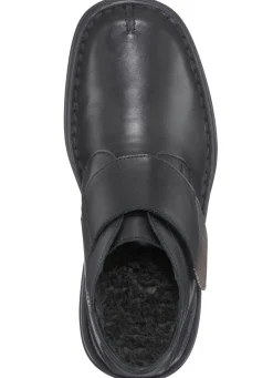 Hot GINO GALANTE , gefütterte Herren-Boots, Winterschuhe, Weite K, mit herausnehmbarem Fußbett SCHWARZ-GRAU